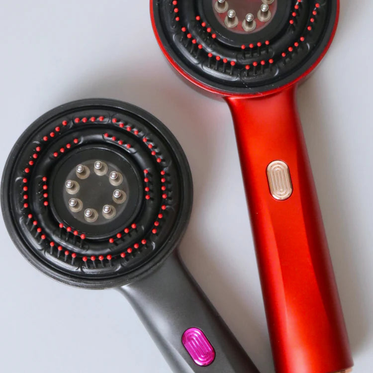 Brosse de Massage Capillaire à Lumière Rouge